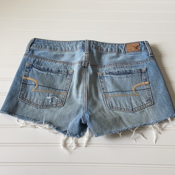 American Eagle Boy Midi Jean Shorts Size 4 - Picture 4 of 6